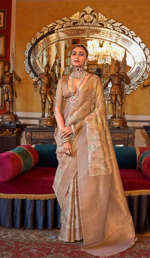 Multi_Color_Occasion_Casual_Wear_Designer_Tussar_Silk_Saree_Default_Title