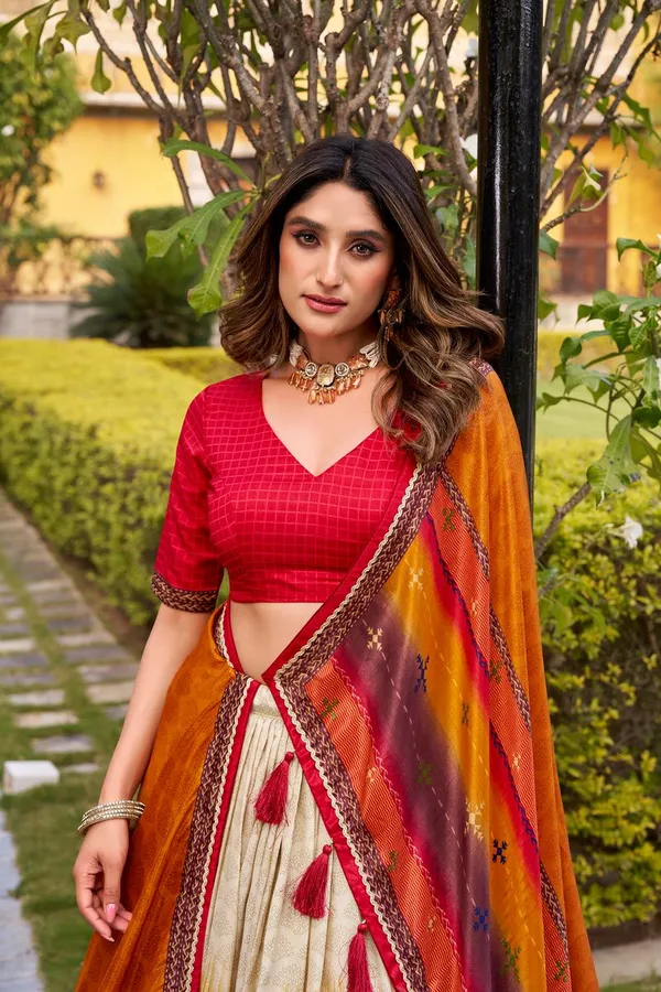 Multi_Color_Occasion_Wear_Designer_Tussar_Silk_Lehenga_Choli_Default_Title