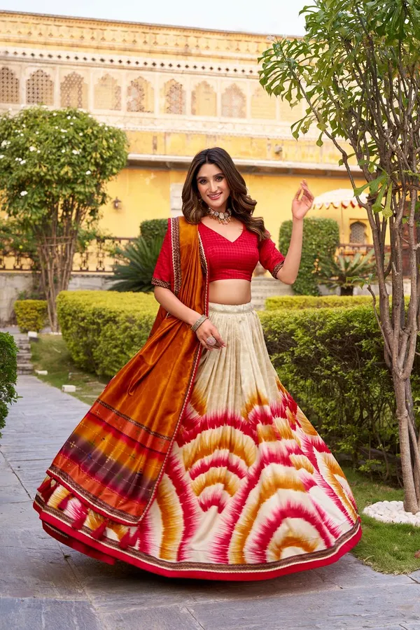 Multi_Color_Occasion_Wear_Designer_Tussar_Silk_Lehenga_Choli_Default_Title