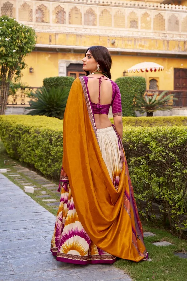 Multi_Color_Elegant_Designer_Tussar_Silk_Lehenga_Choli_Default_Title