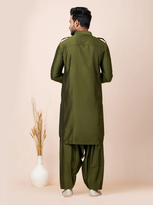Rama_Green_Color_Classic_Pathani_Kurta_Set