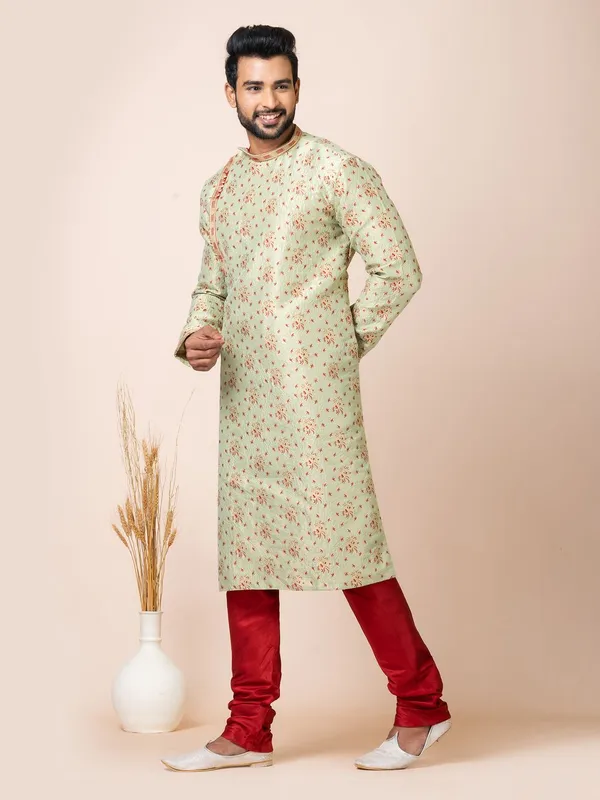 Light_Mint_Color_Premium_Pathani_Kurta_Set