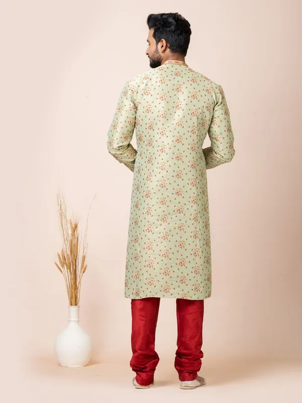 Light_Mint_Color_Premium_Pathani_Kurta_Set