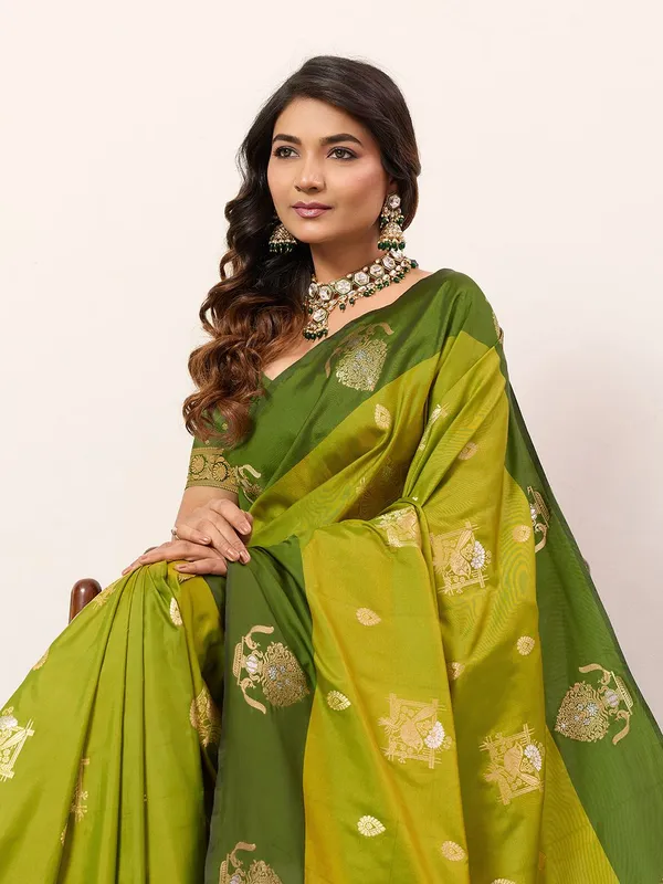 Parrot_Green_Premium_Designer_Soft_Silk_Saree_Default_Title
