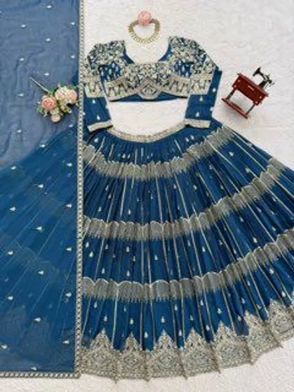 Teal_Classic_Party_Wear_Designer_Lehenga_Choli_Default_Title