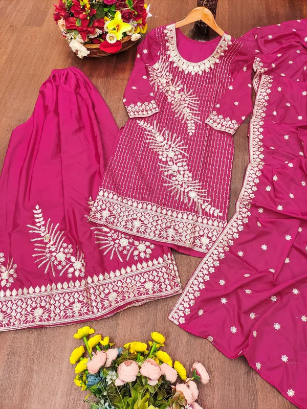 Rani_Pink_Traditional_Wear_Heavy_Embroidered_Designer_Readymade_Salwar_Suit