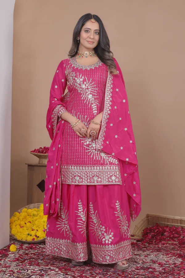 Rani_Pink_Traditional_Wear_Heavy_Embroidered_Designer_Readymade_Salwar_Suit