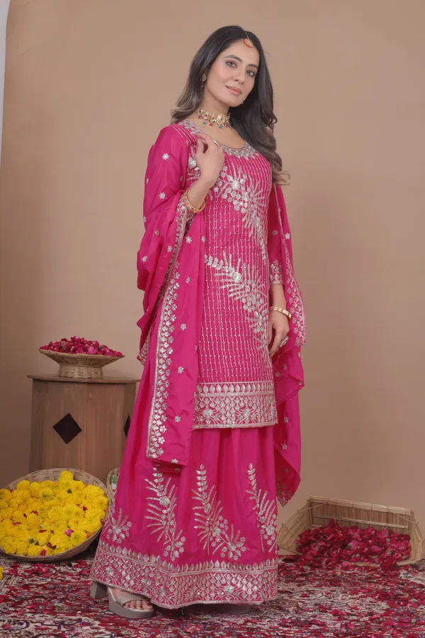 Rani_Pink_Traditional_Wear_Heavy_Embroidered_Designer_Readymade_Salwar_Suit