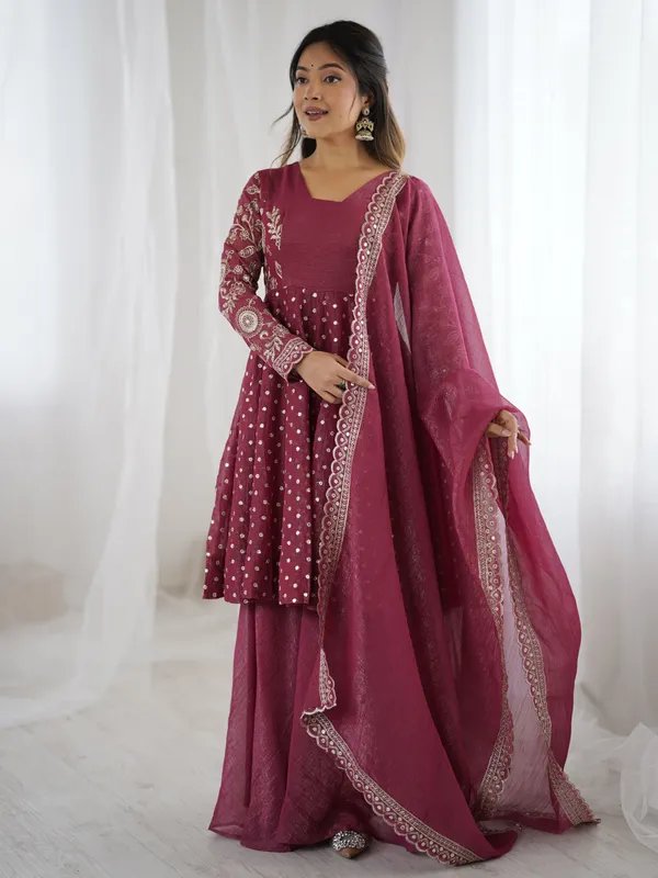 Pink_Premium_Crunchy_Silk_Festive_Wear_Plus_Size_Readymade_Salwar_Suit