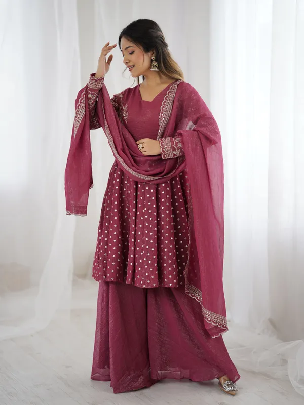 Pink_Premium_Crunchy_Silk_Festive_Wear_Plus_Size_Readymade_Salwar_Suit