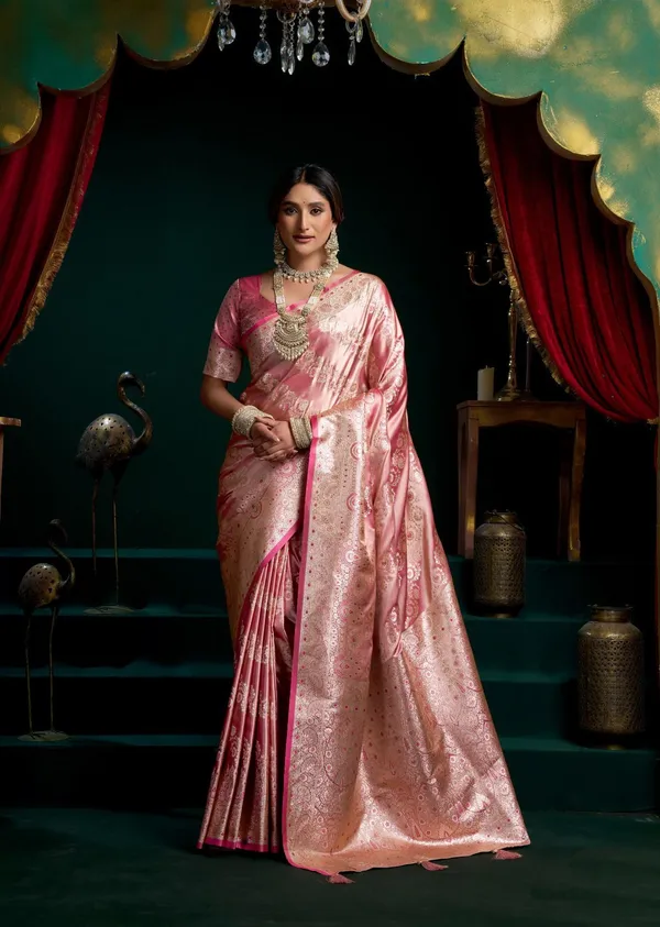 Pink_Wedding_Designer_Premium_Satin_Silk_Saree_Default_Title