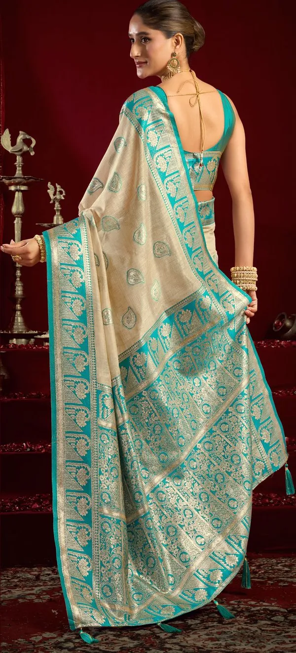 Cream_Banarasi_Silk_Designer_Function_Wear_Saree_Default_Title
