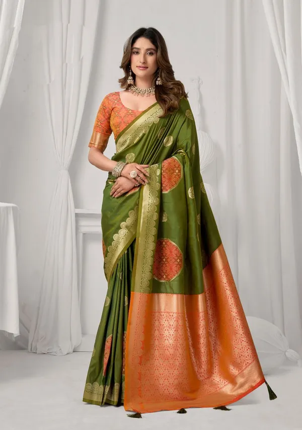 Mehendi_Green_Celebration_Designer_Soft_Silk_Saree_Default_Title