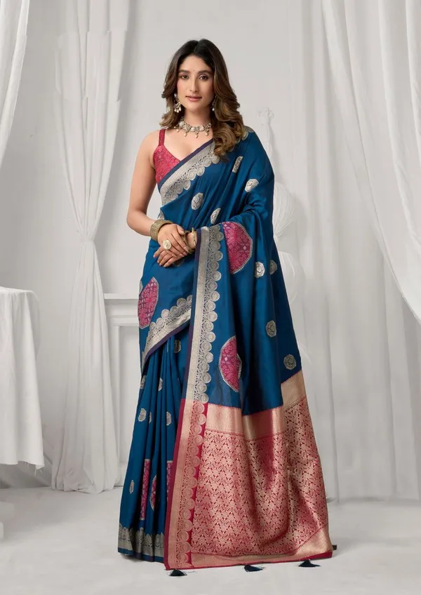 Teal_Festive_Special_Designer_Soft_Silk_Saree_Default_Title