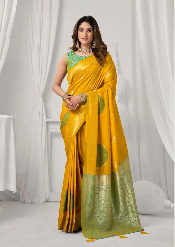 Yellow_Party_Wear_Designer_Soft_Silk_Saree_Default_Title