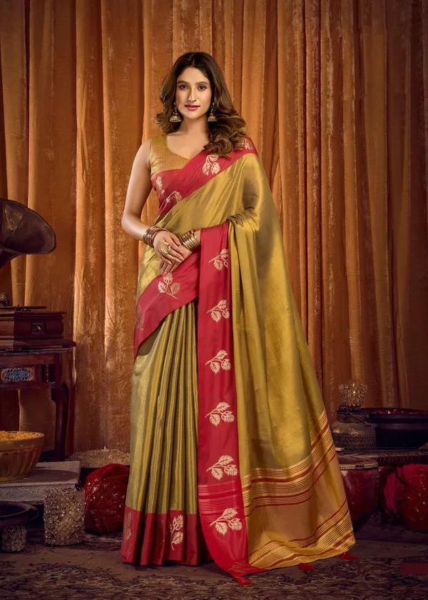Gold_Green_Ethnic_Designer_Soft_Tissue_Silk_Saree_Default_Title
