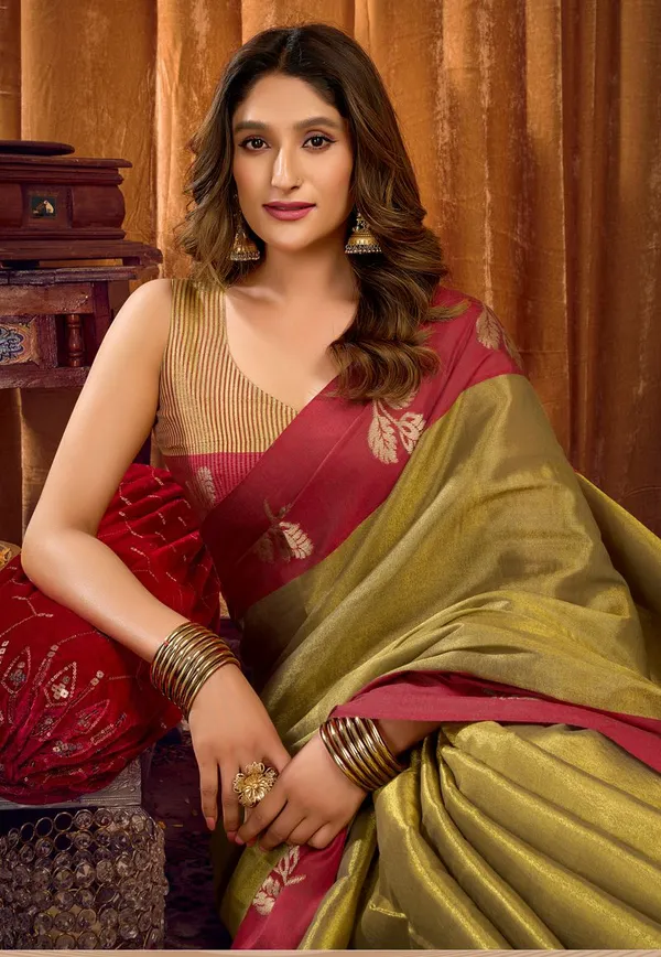 Green_Festive_Wear_Designer_Soft_Tissue_Silk_Saree_Default_Title