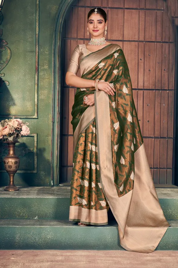 Multi_Festive_Wear_Designer_Zari_Silk_Saree_Default_Title