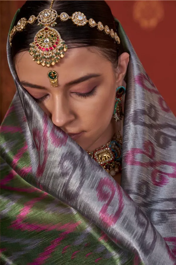 Grey_Premium_Function_Wear_Designer_P_C_Silk_Saree_Default_Title