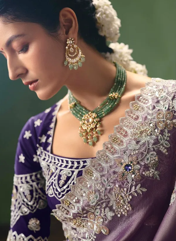 Lavender_Festive_Function_Wear_Designer_Art_Silk_Saree_With_Default_Title