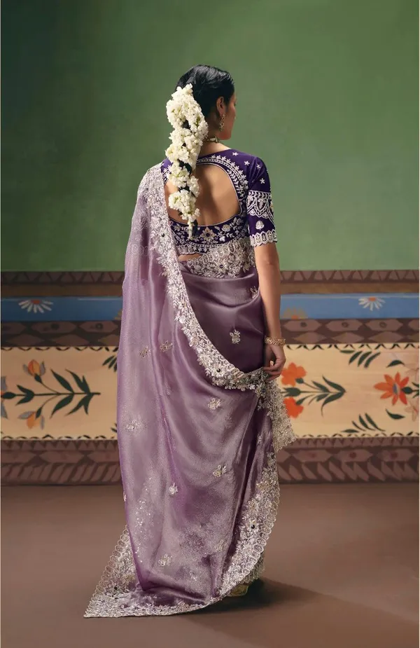 Lavender_Festive_Function_Wear_Designer_Art_Silk_Saree_With_Default_Title