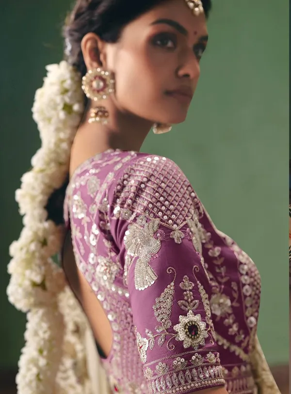 Cream_Ethnic_Party_Wear_Designer_Art_Silk_Saree_Default_Title