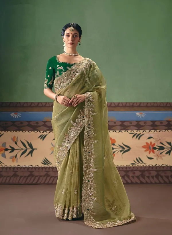 Pista_Premium_Function_Wear_Designer_Art_Silk_Saree_Default_Title