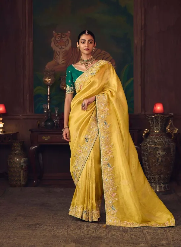 Yellow_Ethnic_Designer_Heavy_Embroidery_Silk_Saree_Default_Title