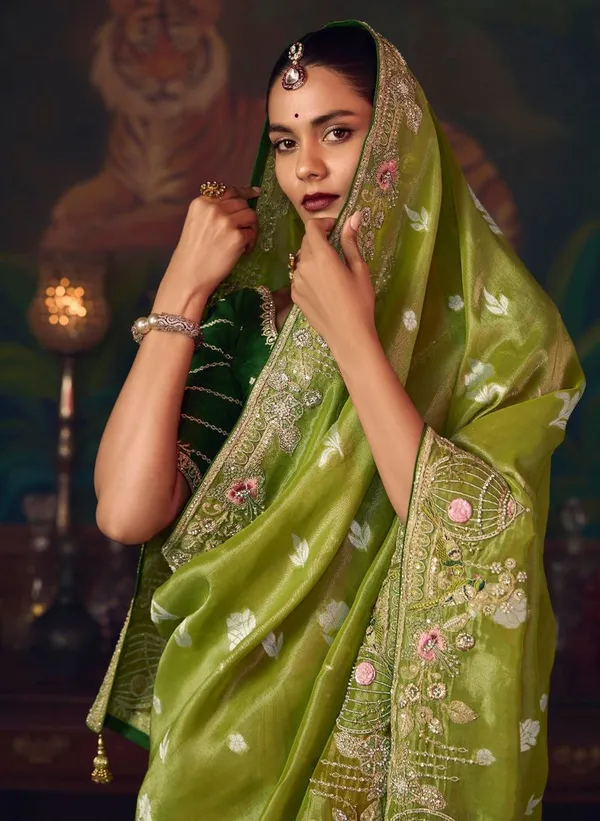 Olive_Green_Ethnic_Designer_Heavy_Embroidery_Silk_Saree_Default_Title