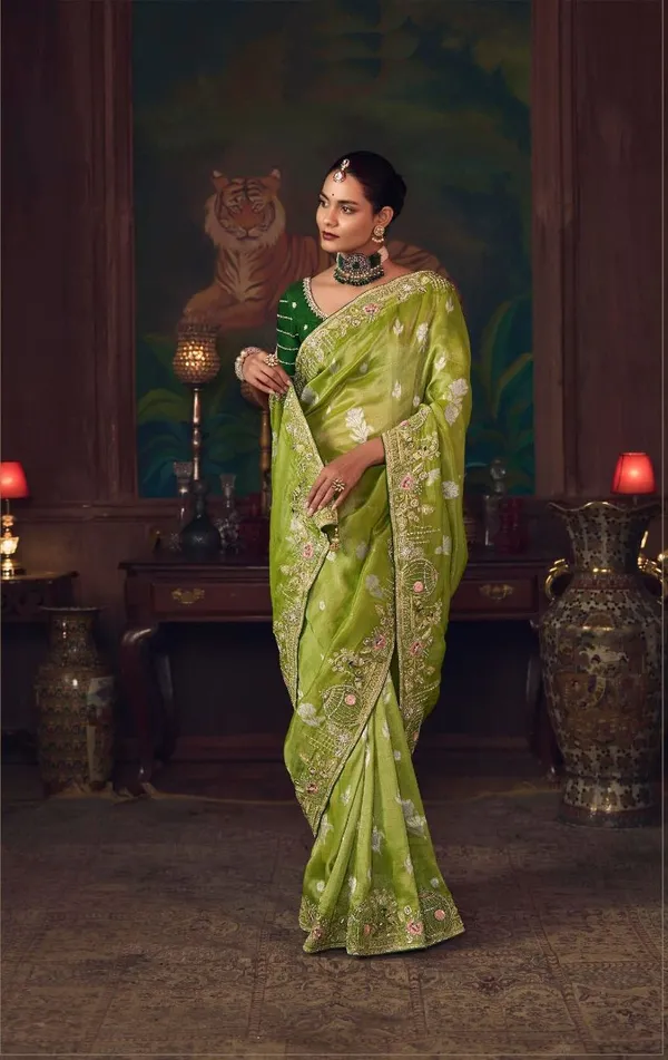 Olive_Green_Ethnic_Designer_Heavy_Embroidery_Silk_Saree_Default_Title