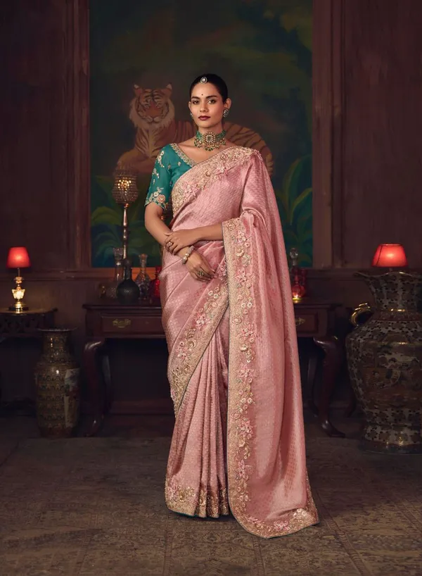 Pink_Wedding_Wear_Designer_Heavy_Embroidery_Silk_Saree_Default_Title