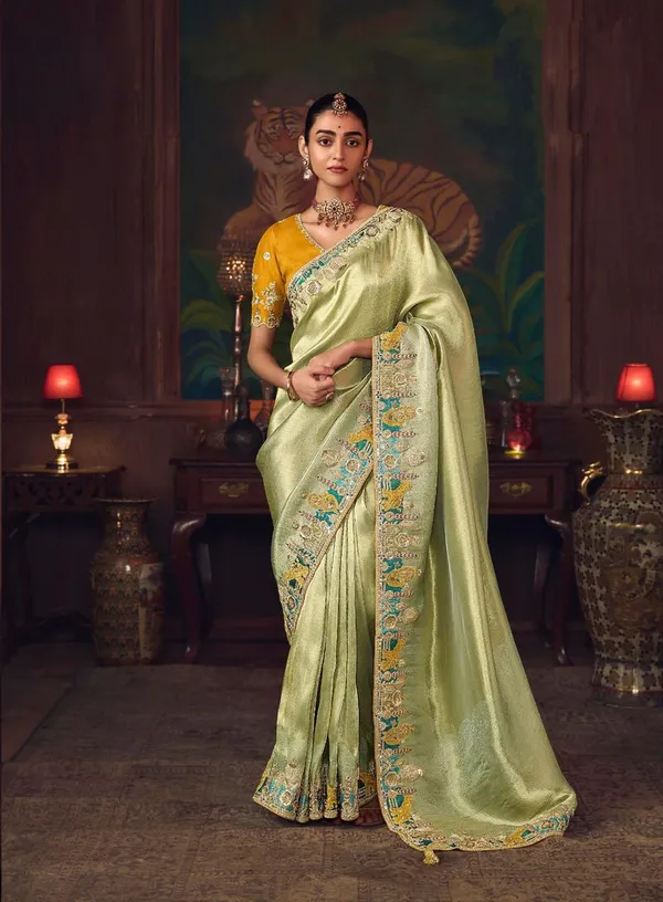 Pista_Premium_Designer_Heavy_Embroidery_Silk_Saree_Default_Title