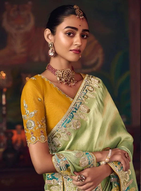 Pista_Premium_Designer_Heavy_Embroidery_Silk_Saree_Default_Title