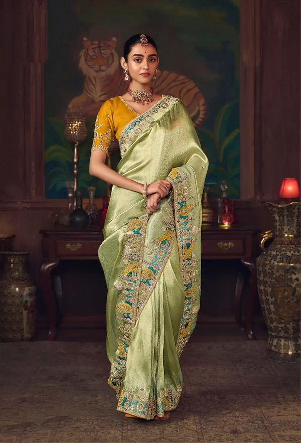 Pista_Premium_Designer_Heavy_Embroidery_Silk_Saree_Default_Title