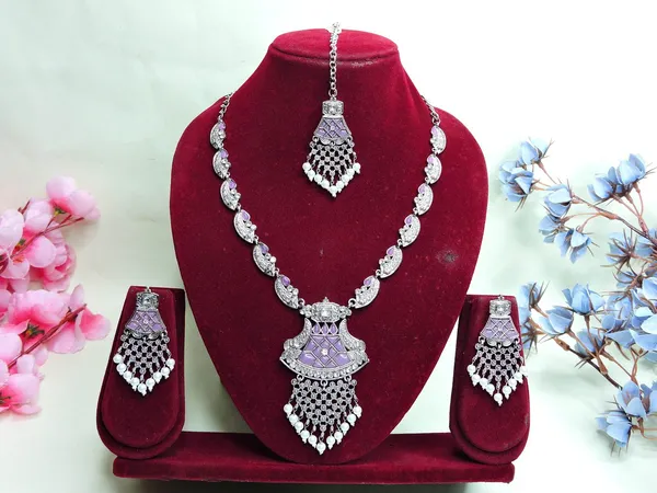 Royal_Silver_Premium_Function_Wear_Designer_Oxidised_Finish_Necklace_Set_Default_Title
