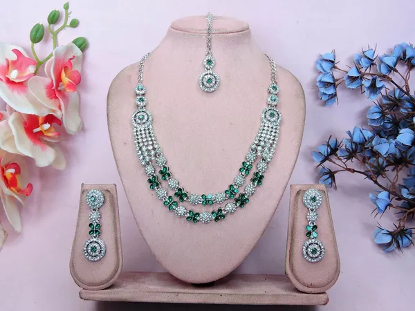 Green_Party_Wear_Designer_Alloy_Imitation_Jewellery_Default_Title