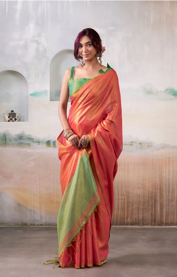 Salmon_Orange_Traditional_Style_Designer_Pure_Tissue_Saree_Default_Title