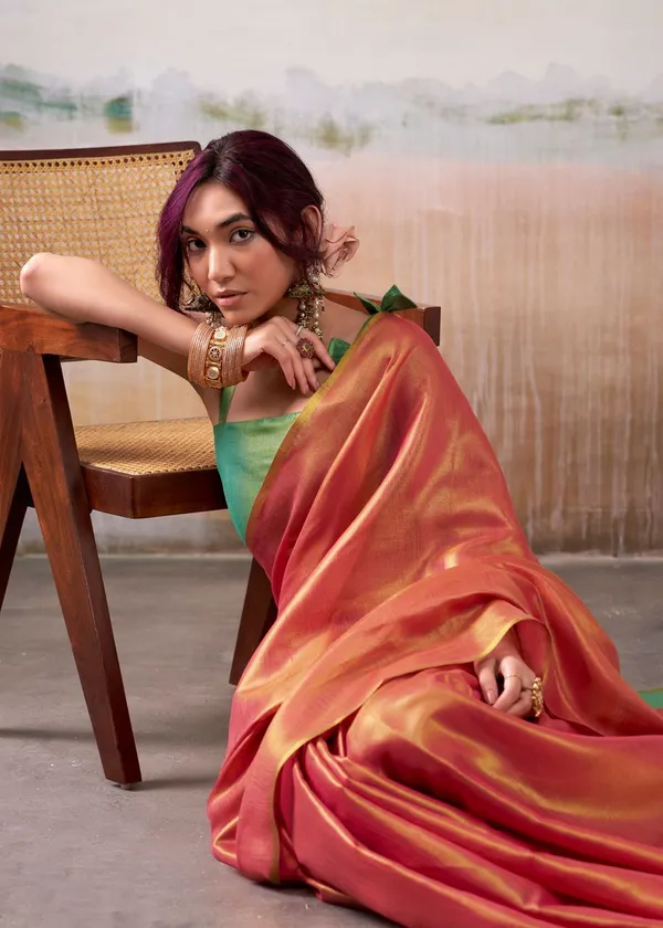 Salmon_Orange_Traditional_Style_Designer_Pure_Tissue_Saree_Default_Title