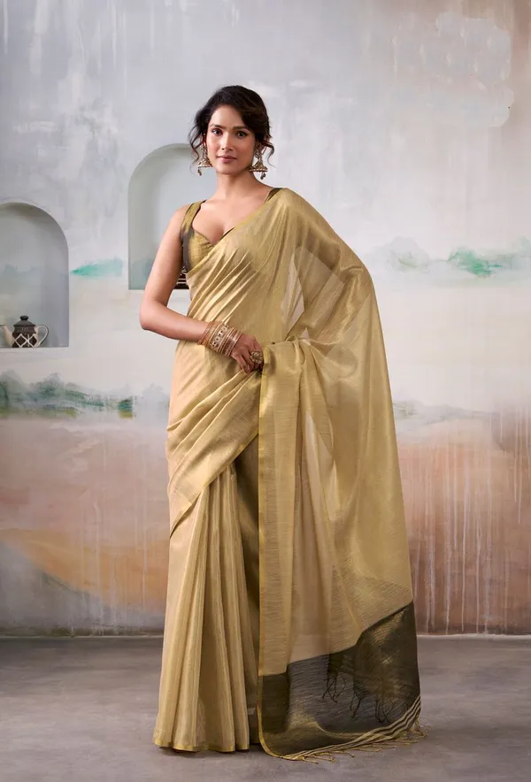 Cream_Premium_Style_Designer_Pure_Tissue_Saree_Default_Title