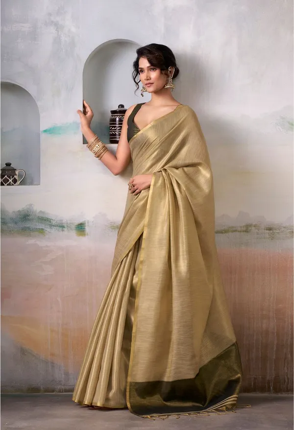 Cream_Premium_Style_Designer_Pure_Tissue_Saree_Default_Title