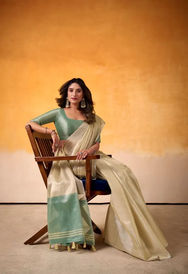 Cream_Premium_Style_Designer_Tissue_Silk_Saree_Default_Title