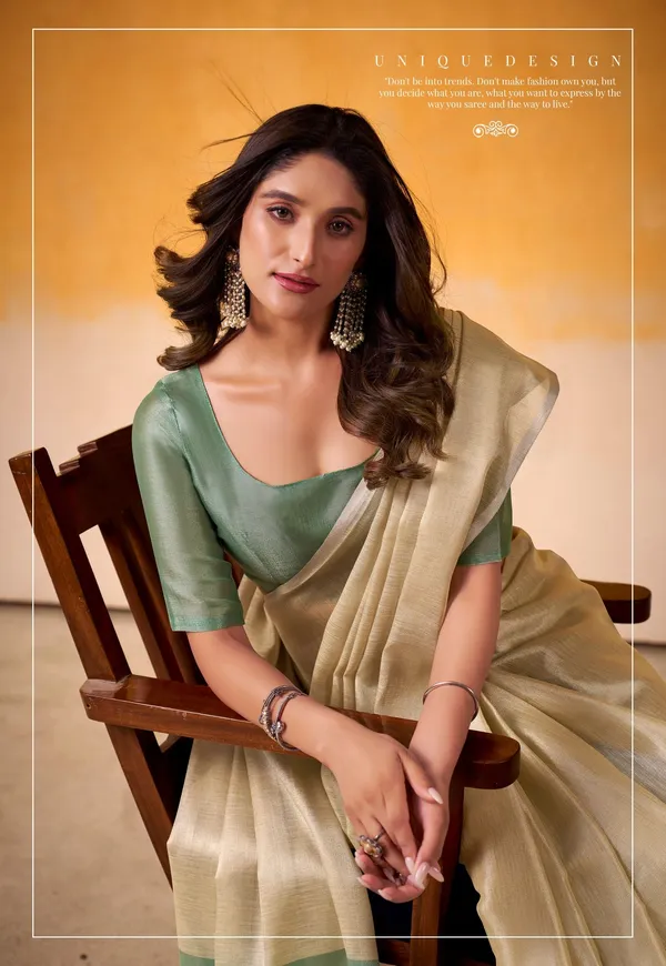 Cream_Premium_Style_Designer_Tissue_Silk_Saree_Default_Title