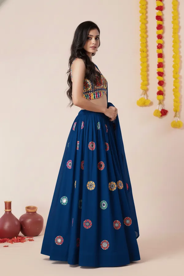 Ethnivo_Special_Teal_Blue_Festive_Wear_Designer_Rayon_Lehenga_Choli_Default_Title