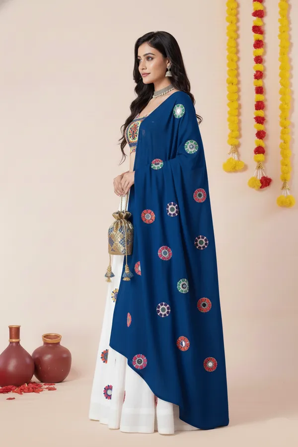 Ethnivo_Special_White_Navratri_Special_Designer_Rayon_Lehenga_Choli_Default_Title