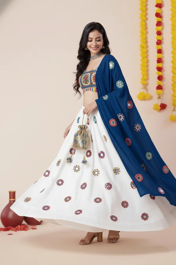 Ethnivo_Special_White_Navratri_Special_Designer_Rayon_Lehenga_Choli_Default_Title