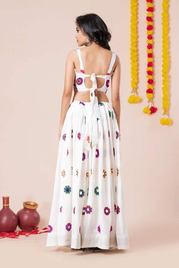 Ethnivo_Special_White_Festive_Wear_Designer_Rayon_Lehenga_Choli_Default_Title