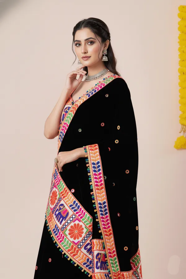 Ethnivo_Special_Black_Navratri_Festival_Designer_Rayon_Lehenga_Choli_Default_Title