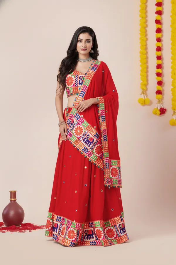 Ethnivo_Special_Red_Stylish_Navratri_Designer_Rayon_Lehenga_Choli_Default_Title