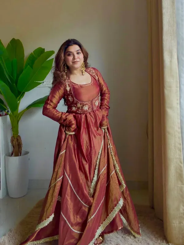 Luxury_Maroon_Embroidered_Anarkali_Gown_With_Golden_Accents