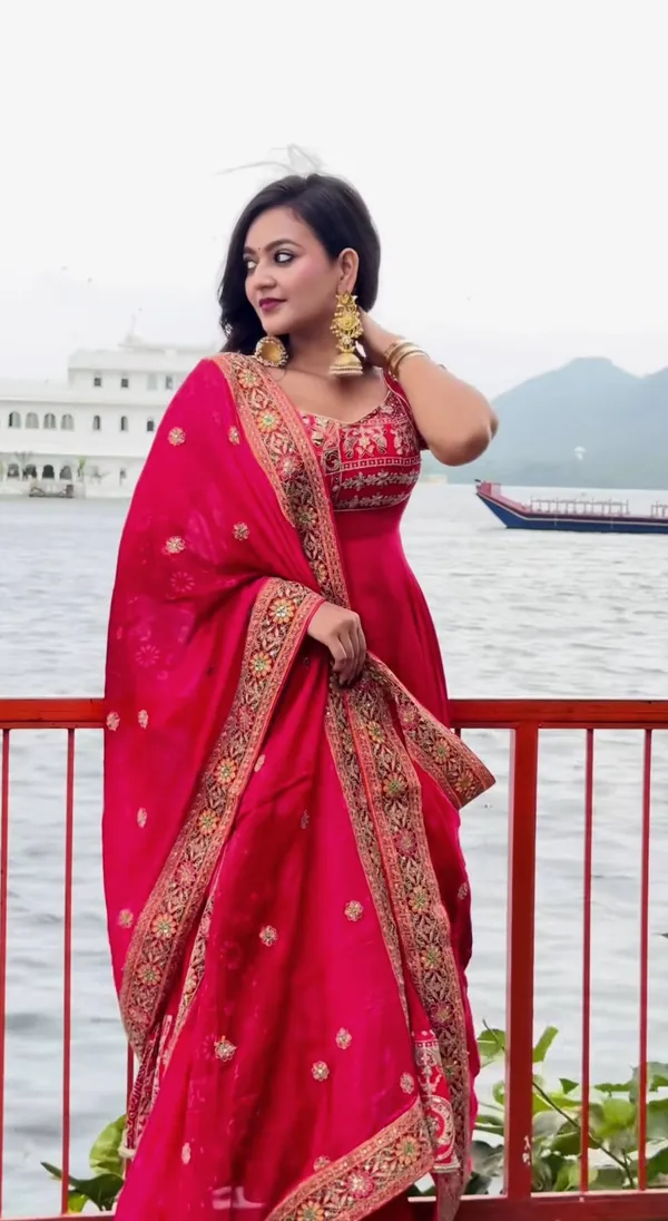 Premium_Red_Embroidered_Anarkali_Suit_Set_For_Festive_Wear